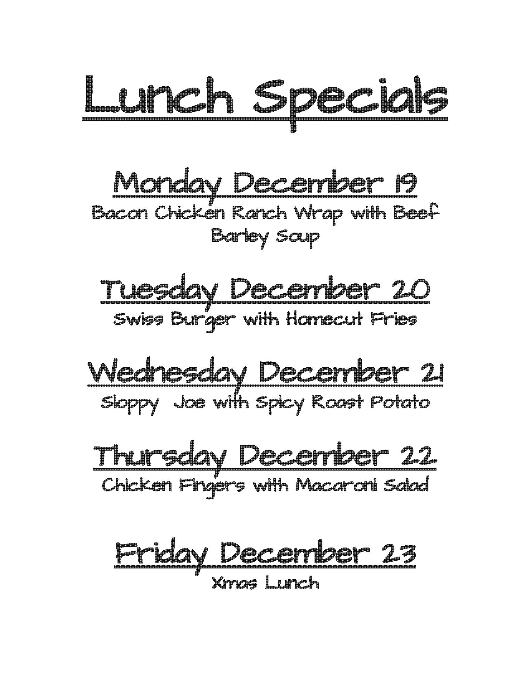 Dec 19 23 Lunch Specials F P Walshe School dec-19-23-lunch-specials-f-p-walshe-school